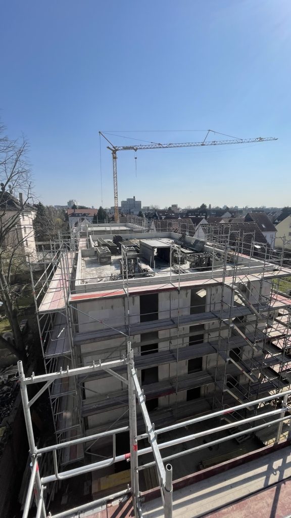 Neubau von 4 Mehrfamilienhäusern und 2 Tiefgaragen, Frankfurt-Griesheim