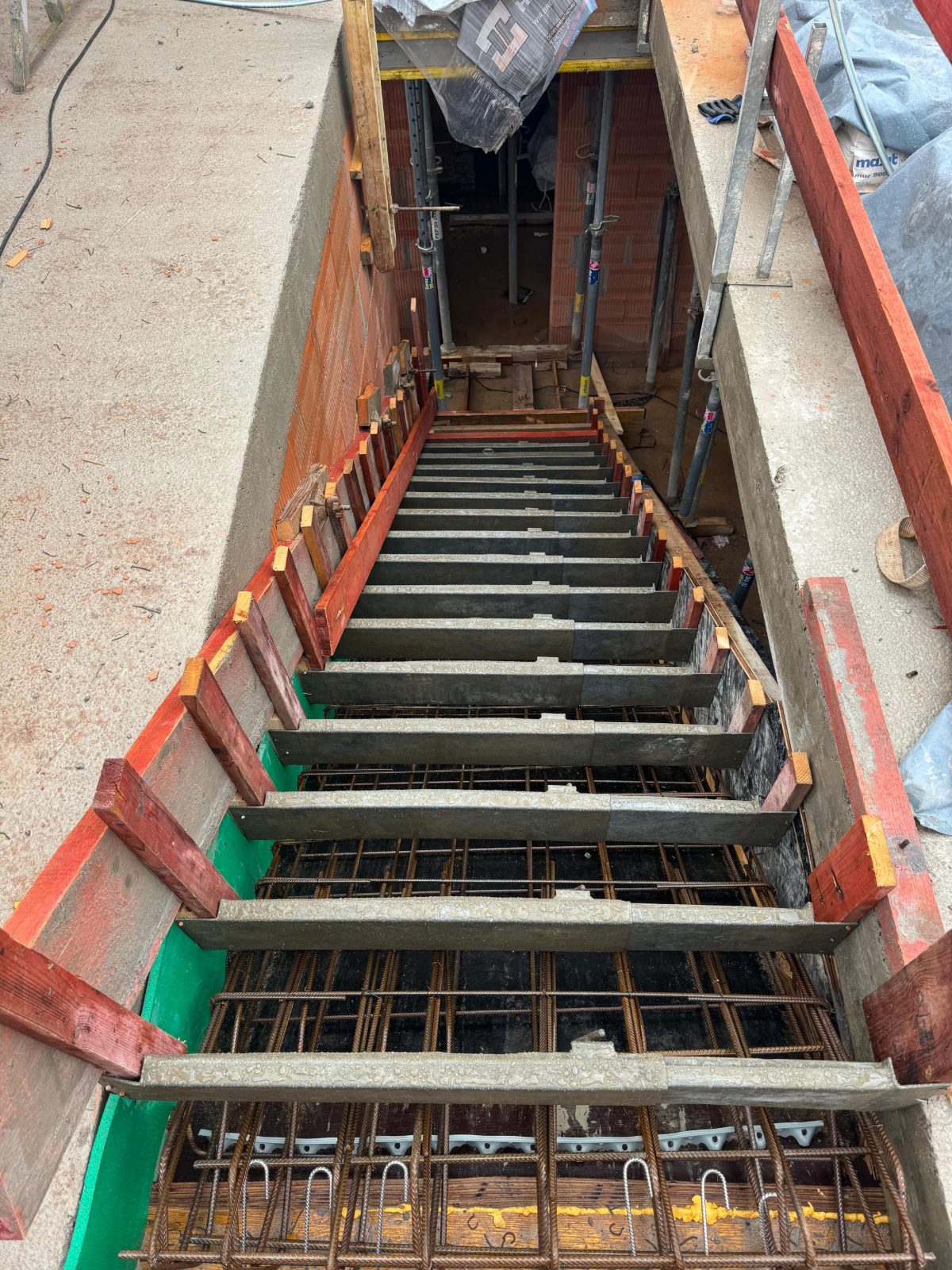 Baustelle Neubau eines Einfamilienhauses, Offenbach am Main