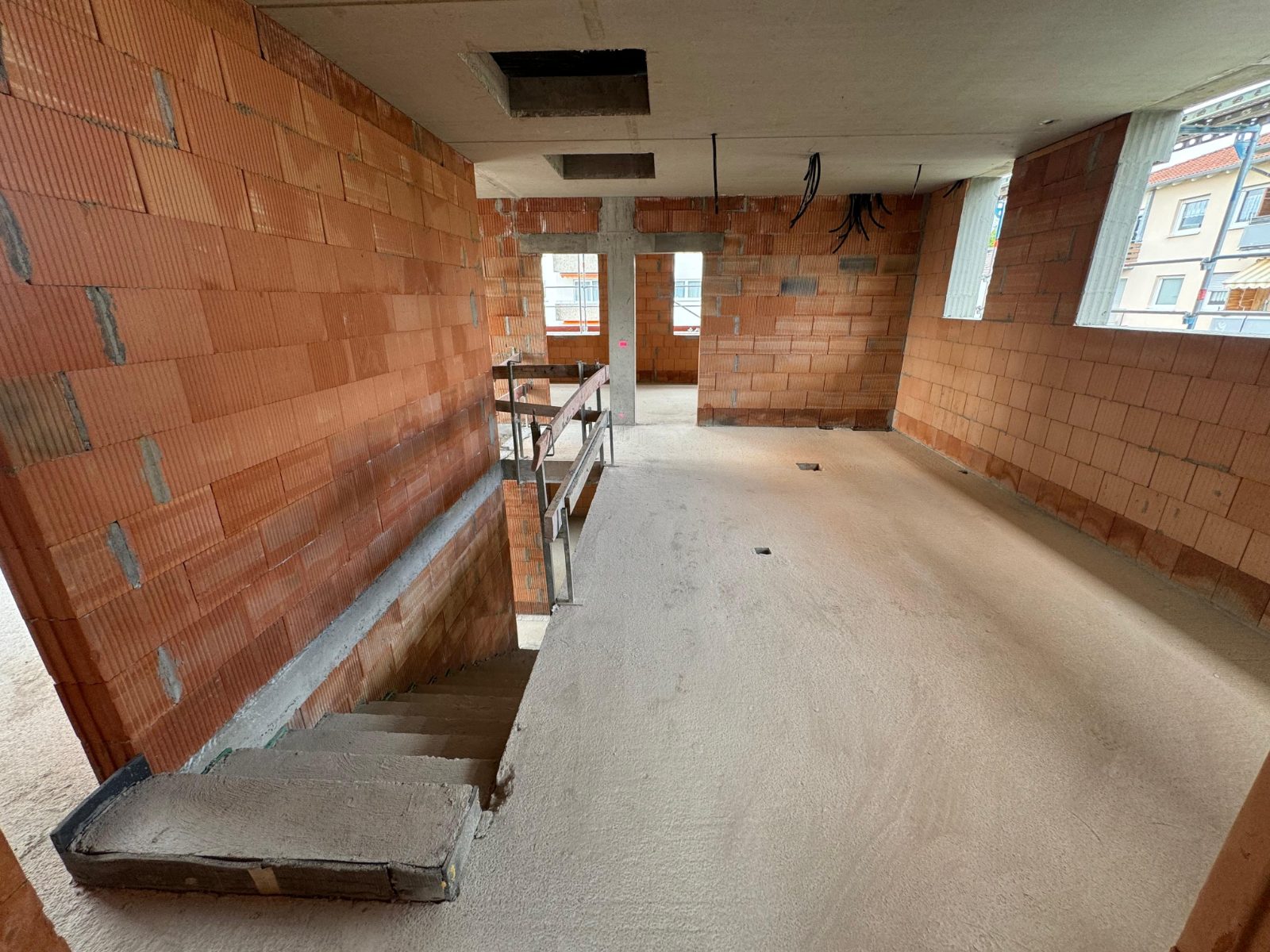 Baustelle Neubau eines Einfamilienhauses, Offenbach am Main