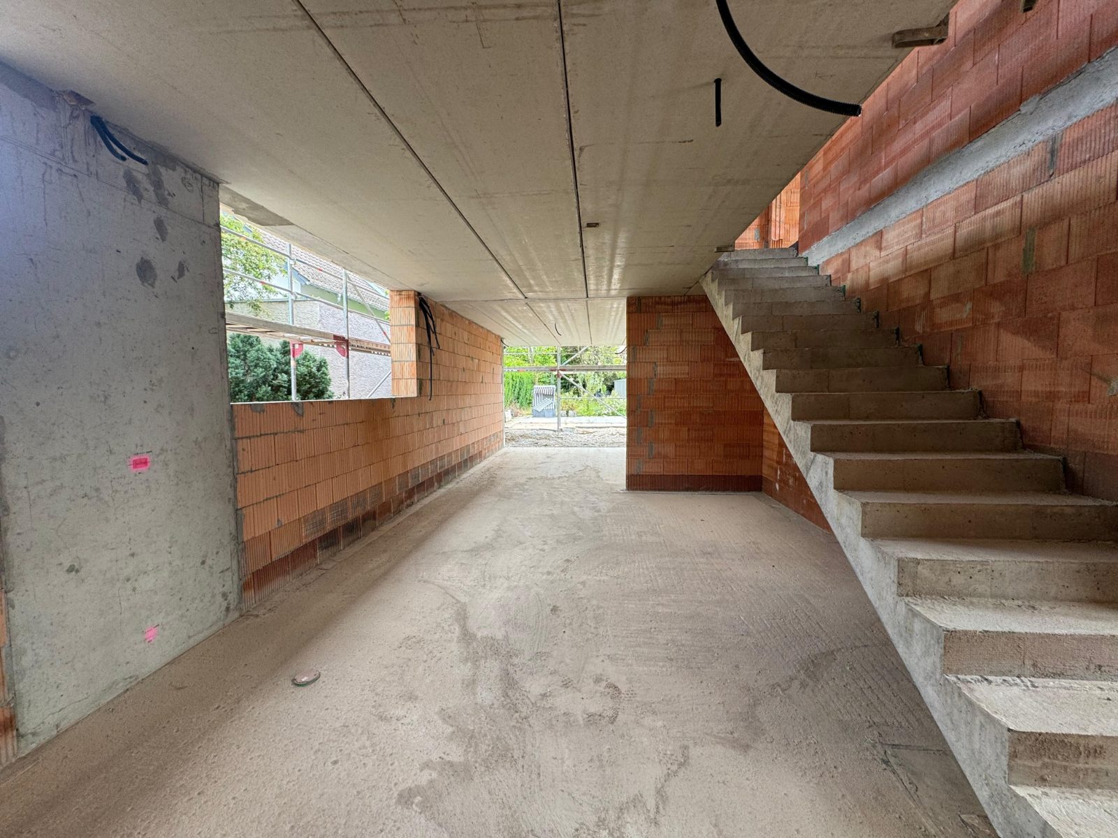 Baustelle Neubau eines Einfamilienhauses, Offenbach am Main